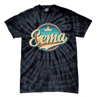 Eema Retro Name Funny Vintage Style Mother Mama Tie-Dye T-Shirt