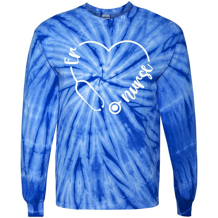 Emergency Room Nurse Essentials Er Nurse Accessoires Gift Tie-Dye Long Sleeve Shirt