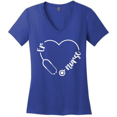 Emergency Room Nurse Essentials Er Nurse Accessoires Gift Women's V-Neck T-Shirt