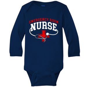 Emergency Room Nurse (Er) Gift Crewneck Gift Baby Long Sleeve Bodysuit