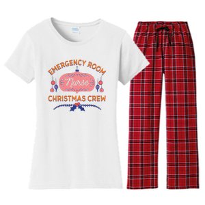 Emergency Room Nurse Christmas Crew Women's Flannel Pajama Set