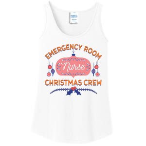 Emergency Room Nurse Christmas Crew Ladies Essential Tank