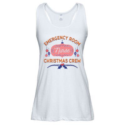 Emergency Room Nurse Christmas Crew Ladies Essential Flowy Tank