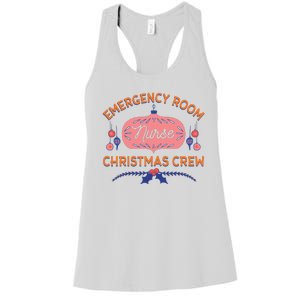 Emergency Room Nurse Christmas Crew Women's Racerback Tank