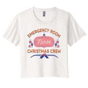 Emergency Room Nurse Christmas Crew Women's Crop Top Tee