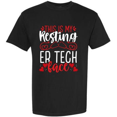 Emergency Room Nurse Resting Er Tech Face Er Nursing Cute Gift Garment-Dyed Heavyweight T-Shirt