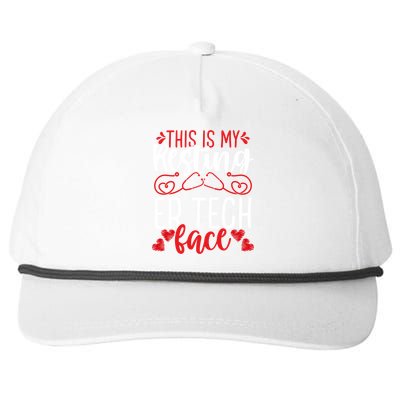 Emergency Room Nurse Resting Er Tech Face Er Nursing Cute Gift Snapback Five-Panel Rope Hat