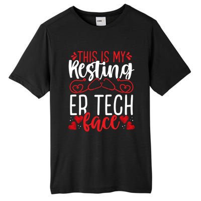 Emergency Room Nurse Resting Er Tech Face Er Nursing Cute Gift Tall Fusion ChromaSoft Performance T-Shirt