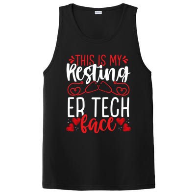 Emergency Room Nurse Resting Er Tech Face Er Nursing Cute Gift PosiCharge Competitor Tank