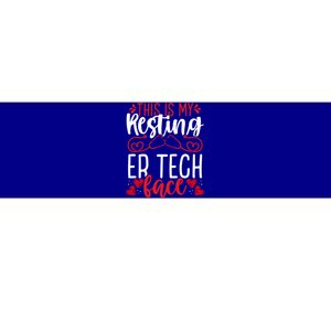 Emergency Room Nurse Resting Er Tech Face Er Nursing Cute Gift Bumper Sticker