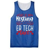 Emergency Room Nurse Resting Er Tech Face Er Nursing Cute Gift Mesh Reversible Basketball Jersey Tank