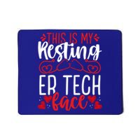 Emergency Room Nurse Resting Er Tech Face Er Nursing Cute Gift Mousepad