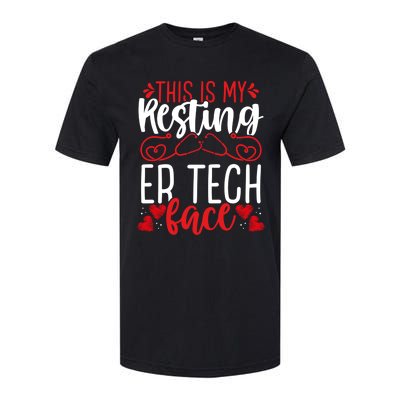 Emergency Room Nurse Resting Er Tech Face Er Nursing Cute Gift Softstyle CVC T-Shirt