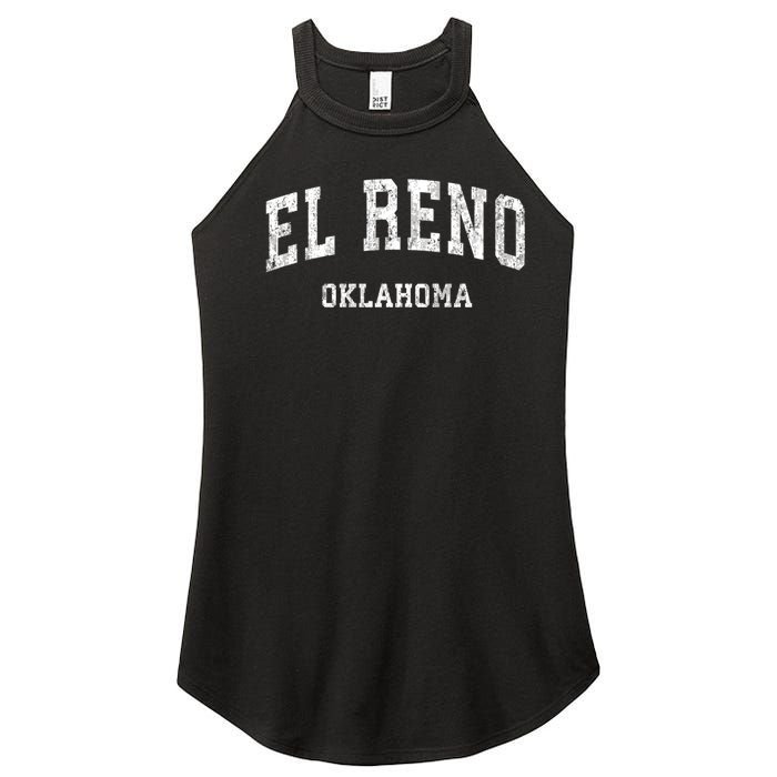 El Reno Oklahoma Ok Vintage Varsity Sports Women’s Perfect Tri Rocker Tank