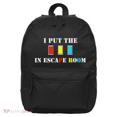 Escape Room Pro 16 in Basic Backpack