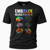 Embrace Rainbow puzzle Autism Infinity Awareness Cooling Performance Crew T-Shirt