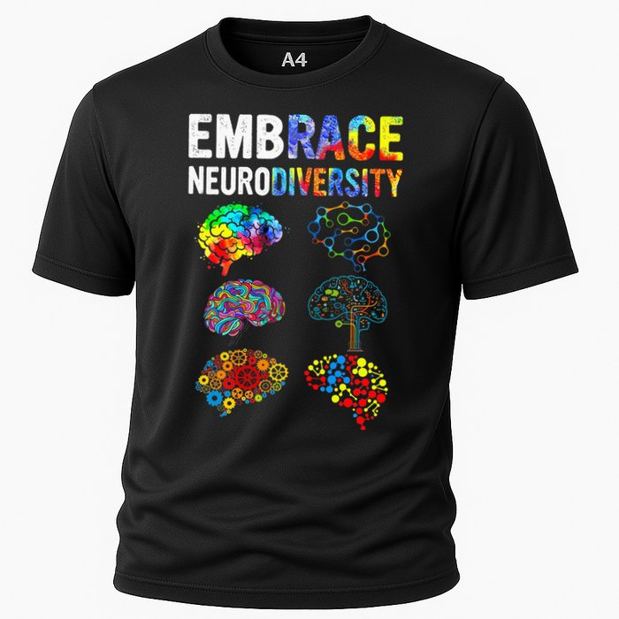Embrace Rainbow puzzle Autism Infinity Awareness Cooling Performance Crew T-Shirt