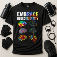 Embrace Rainbow puzzle Autism Infinity Awareness Cooling Performance Crew T-Shirt