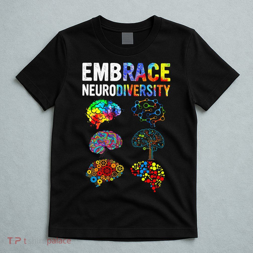 Embrace Rainbow puzzle Autism Infinity Awareness T-Shirt