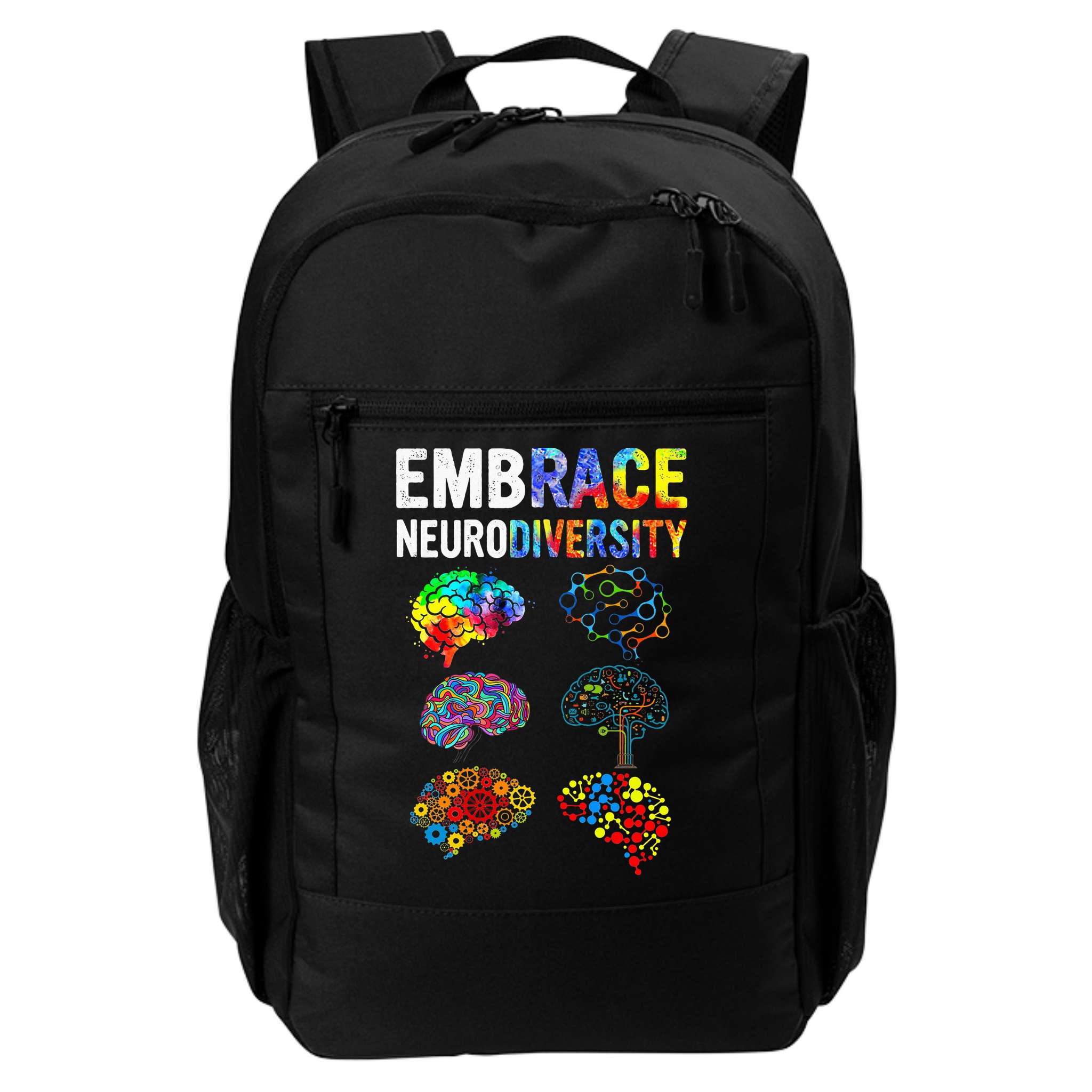 Embrace Rainbow puzzle Autism Infinity Awareness Backpack