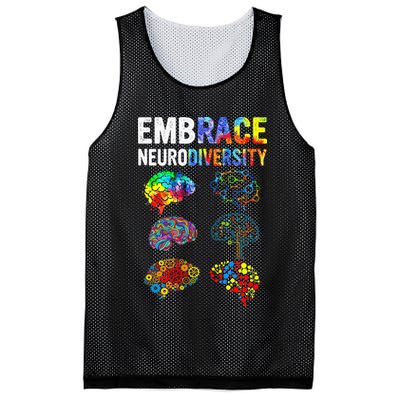 Embrace Rainbow puzzle Autism Infinity Awareness Mesh Reversible Basketball Jersey Tank