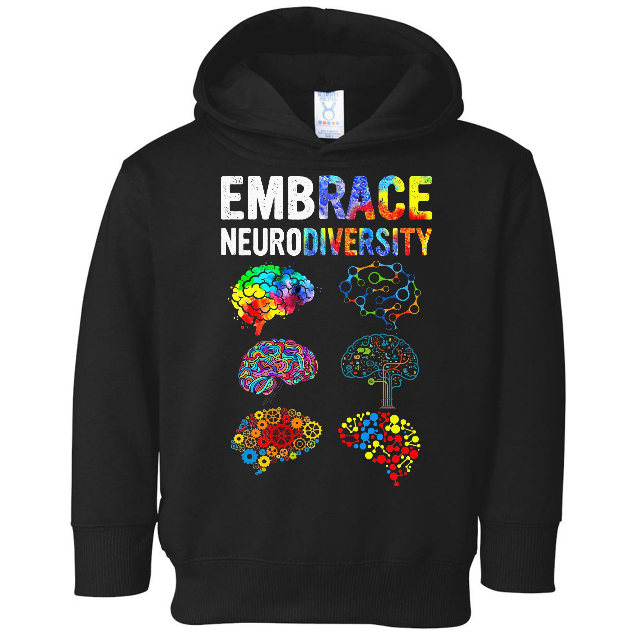 Embrace Rainbow puzzle Autism Infinity Awareness Toddler Hoodie