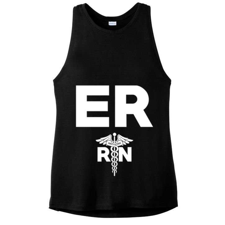 Emergency Room Registered Nurse Hospital Rn Staff Great Gift Ladies PosiCharge Tri-Blend Wicking Tank