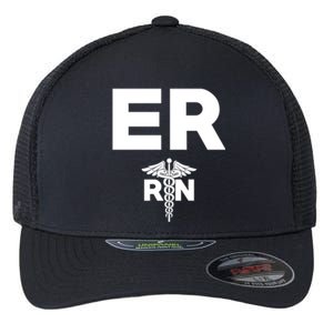 Emergency Room Registered Nurse Hospital Rn Staff Great Gift Flexfit Unipanel Trucker Cap