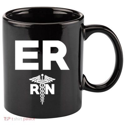Emergency Room Registered Nurse Hospital Rn Staff Great Gift 11oz C Handle Ceramic Mug