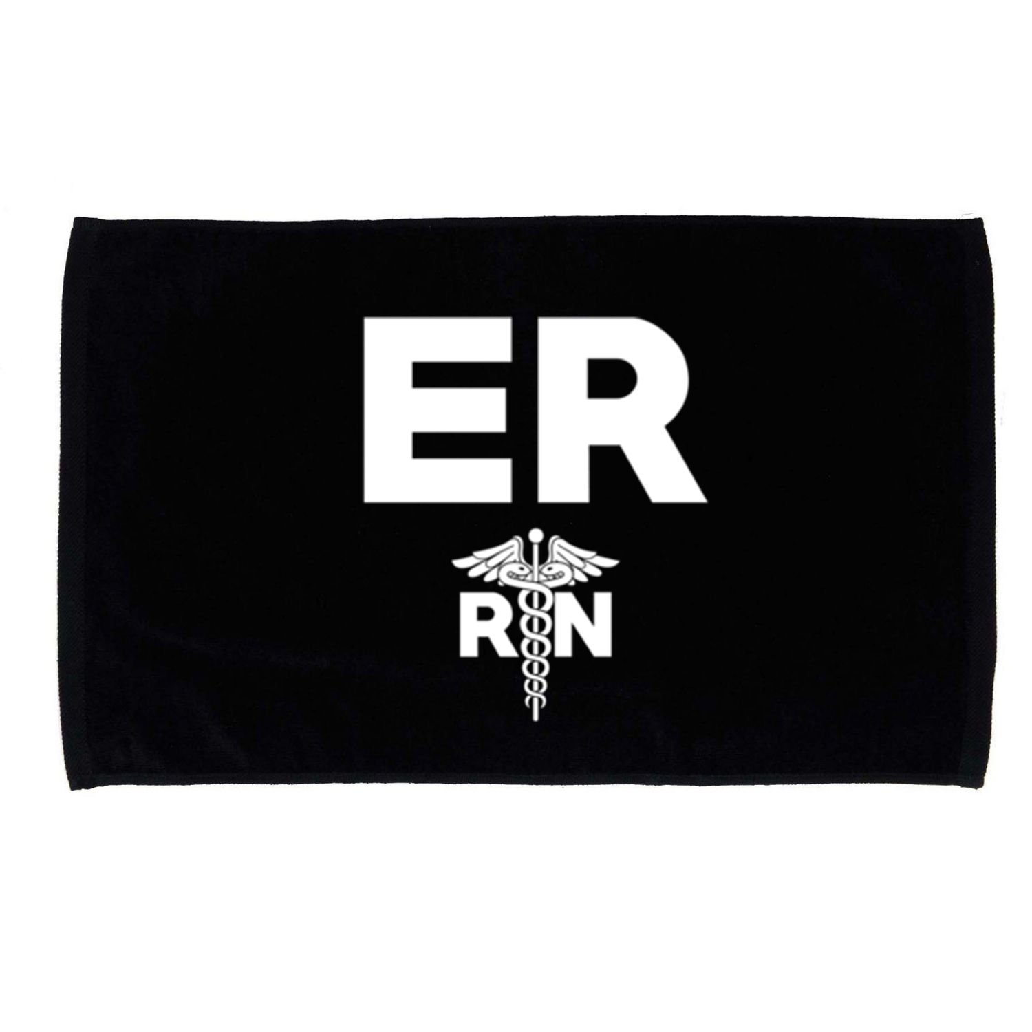 Emergency Room Registered Nurse Hospital Rn Staff Great Gift Microfiber Hand Towel