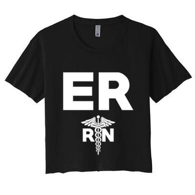 Emergency Room Registered Nurse Hospital Rn Staff Great Gift Crop Top
