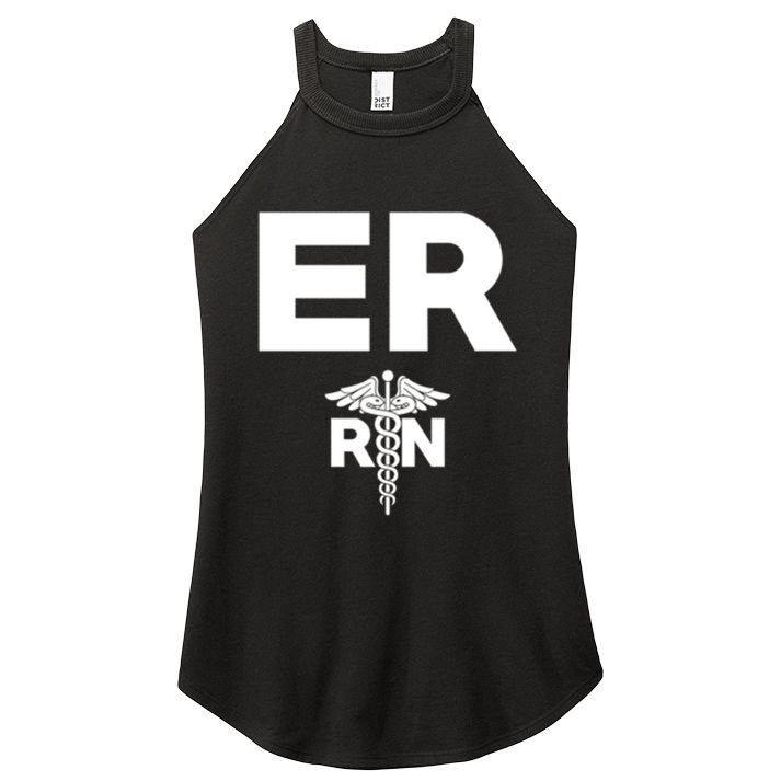 Emergency Room Registered Nurse Hospital Rn Staff Great Gift Women's Perfect Tri Rocker Tank