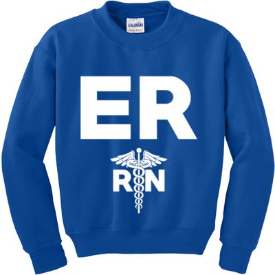 Emergency Room Registered Nurse Hospital Rn Staff Great Gift Kids Sweatshirt
