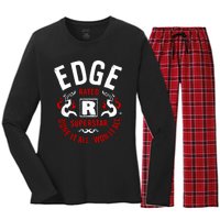 Edge Rated R Superstar Done It All Won It All Wrestler Women's Long Sleeve Flannel Pajama Set 