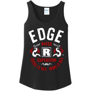 Edge Rated R Superstar Done It All Won It All Wrestler Ladies Essential Tank