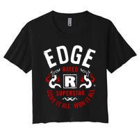 Edge Rated R Superstar Done It All Won It All Wrestler Women's Crop Top Tee