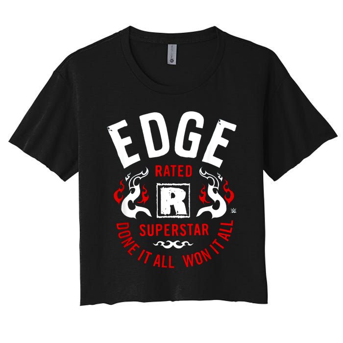 Edge Rated R Superstar Done It All Won It All Wrestler Women's Crop Top Tee