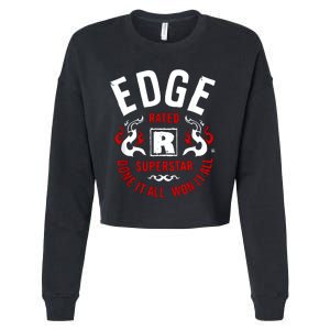 Edge Rated R Superstar Done It All Won It All Wrestler Cropped Pullover Crew