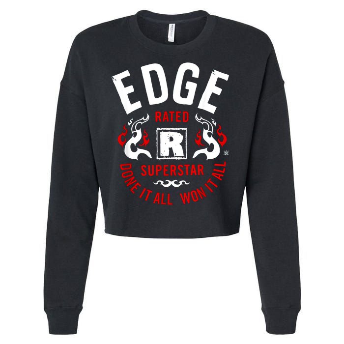Edge Rated R Superstar Done It All Won It All Wrestler Cropped Pullover Crew