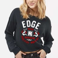 Edge Rated R Superstar Done It All Won It All Wrestler Cropped Pullover Crew