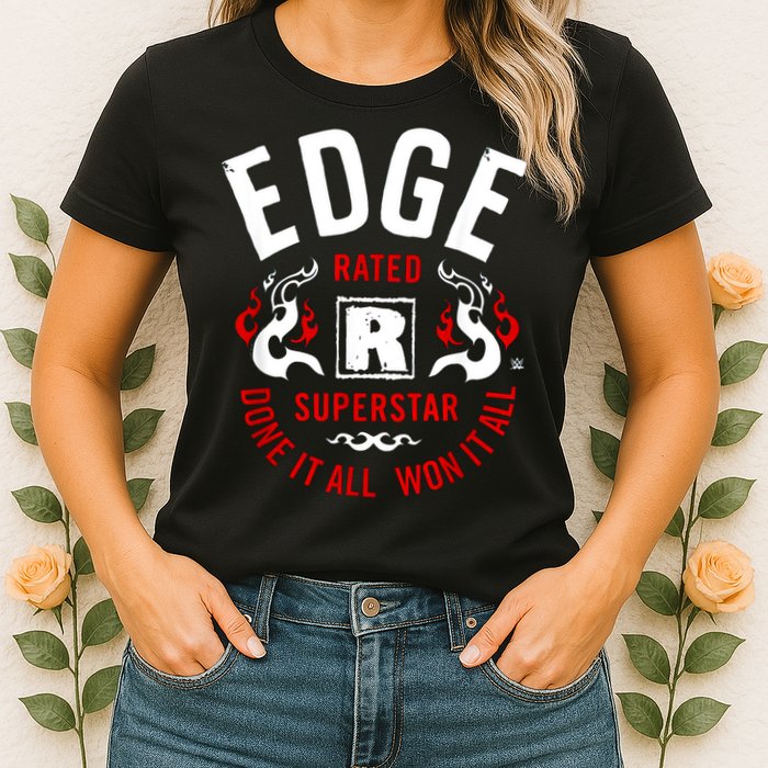 Edge Rated R Superstar Done It All Won It All Wrestler Womens T-Shirt