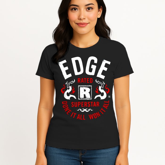Edge Rated R Superstar Done It All Won It All Wrestler Womens T-Shirt