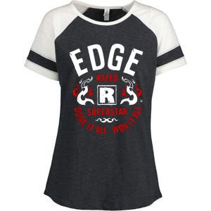 Edge Rated R Superstar Done It All Won It All Wrestler Enza Ladies Jersey Colorblock Tee