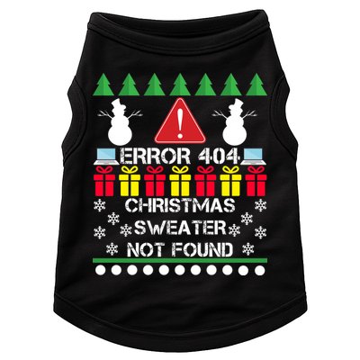 ERROR 404 Christmas Sweater Not Found Doggie Tank