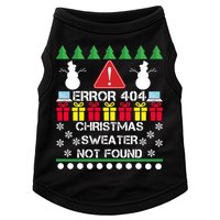 ERROR 404 Christmas Sweater Not Found Doggie Tank
