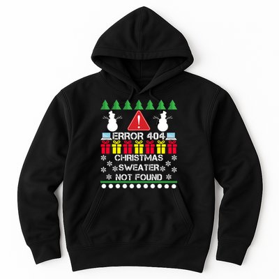ERROR 404 Christmas Sweater Not Found Hoodie