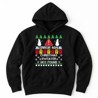 ERROR 404 Christmas Sweater Not Found Hoodie