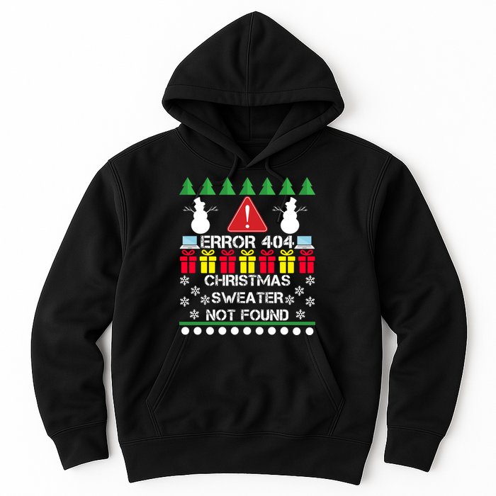 ERROR 404 Christmas Sweater Not Found Hoodie
