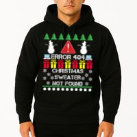 ERROR 404 Christmas Sweater Not Found Hoodie