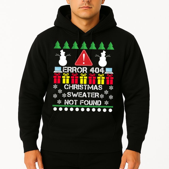ERROR 404 Christmas Sweater Not Found Hoodie